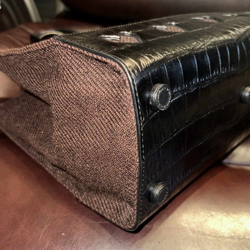 Brighton Wool & Croc Leather Bag - Picture 8 of 16